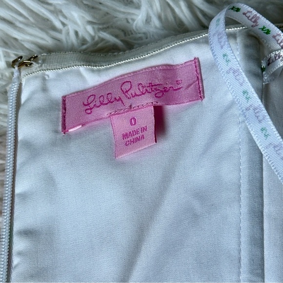 Lilly Pulitzer Strapless Blossom Dress Size 0 |Floral Fit & Flare | Summer Party - Picture 5 of 16